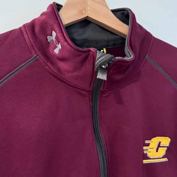 Central Michigan Chippewas Under Armour Quarter-Zip Pullover Jacket Medium - Picture 3 of 8